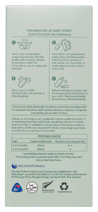 Stage 2 Sachet Box of 6