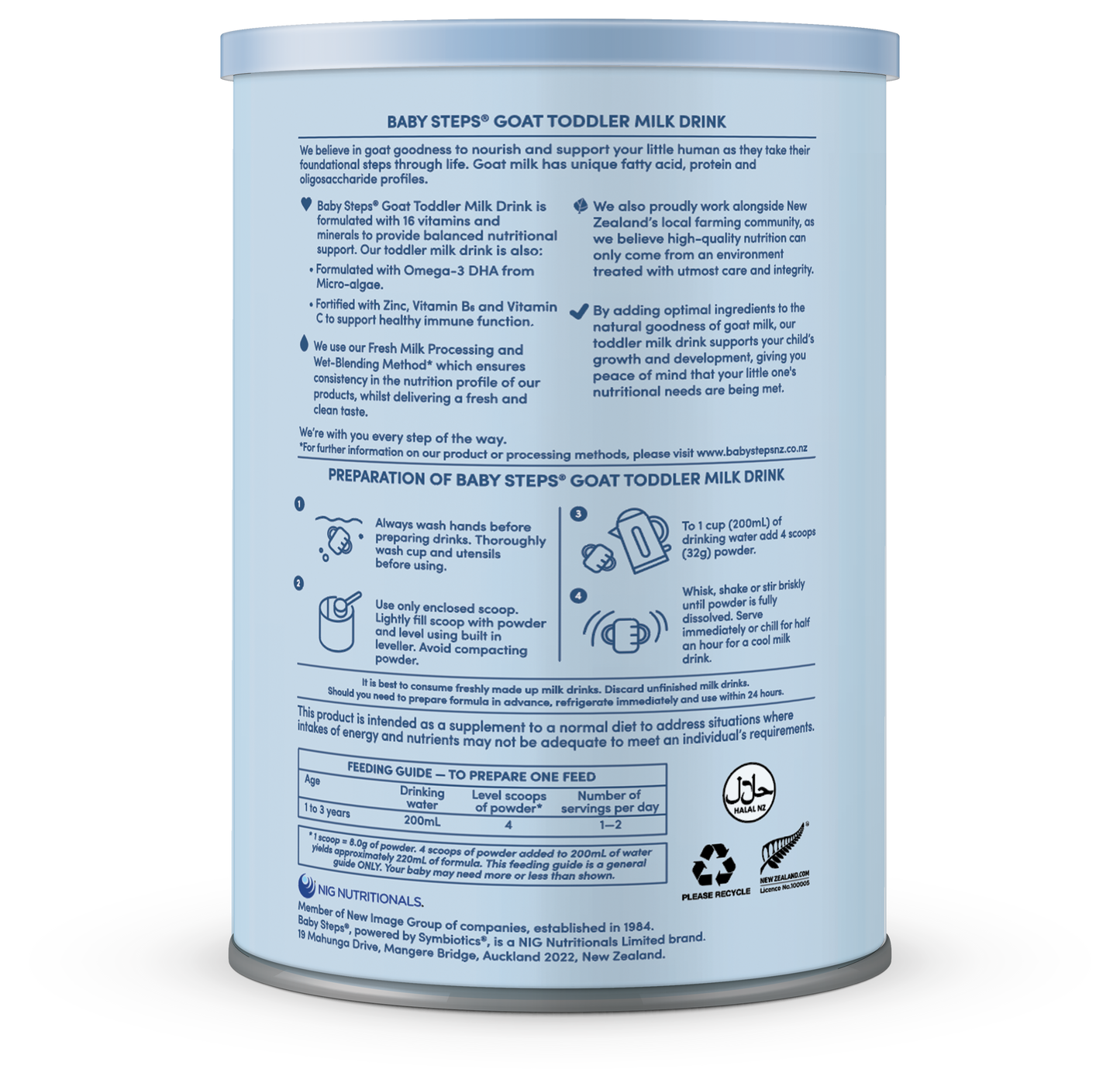 Goat Toddler Milk Drink 900g